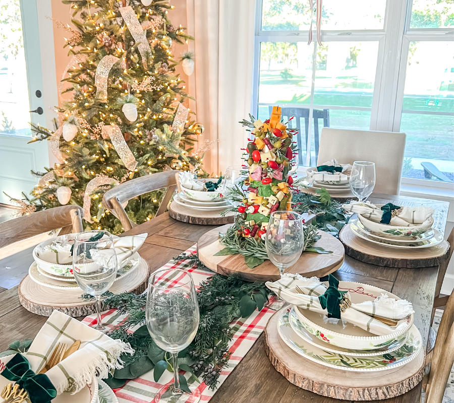 holiday entertaining tablescape