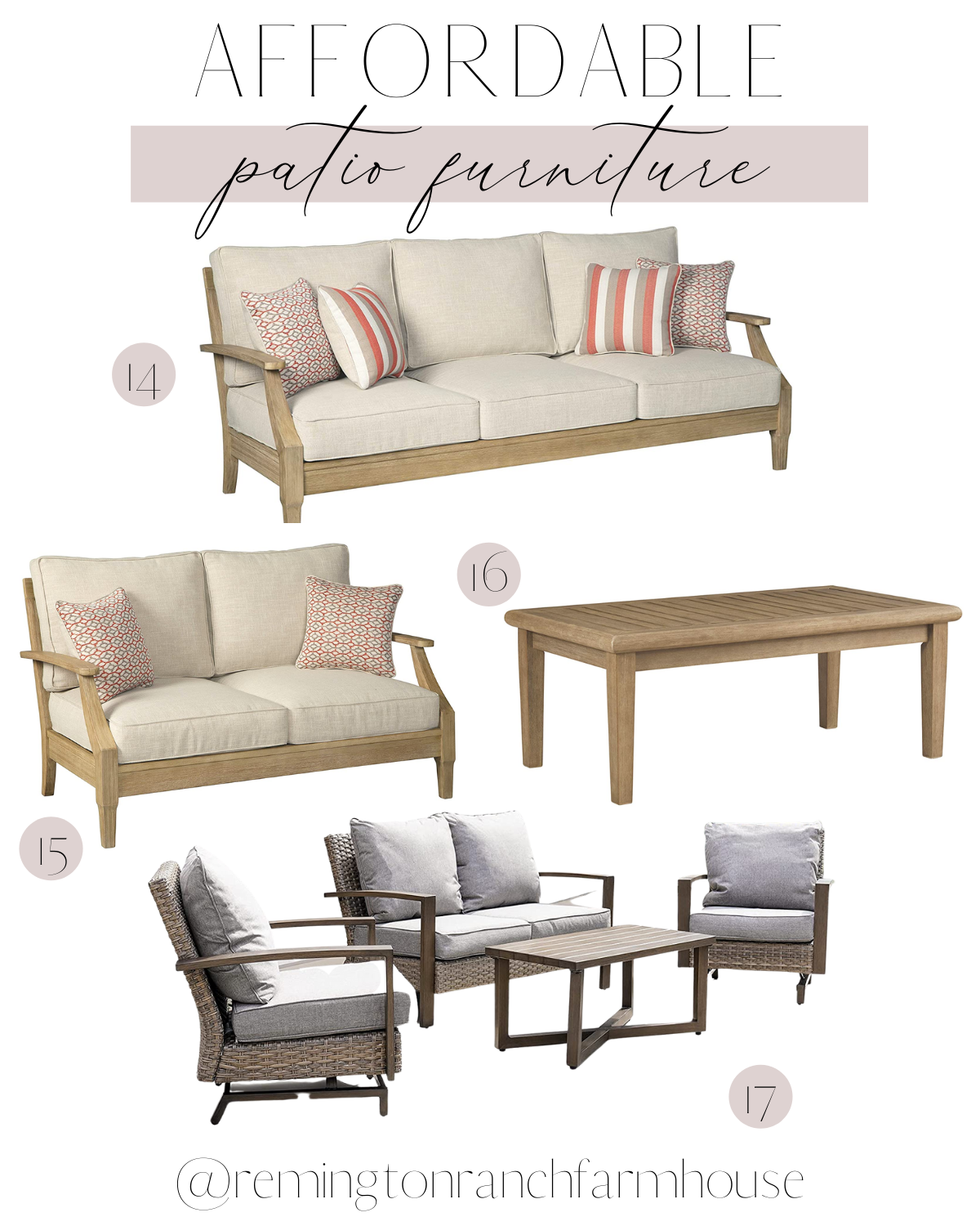 Affordable Patio Furniture: My Favorites - Remington Ranch Farmhouse